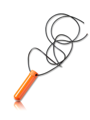 Poppers Inhaler Single Edelstahl Orange